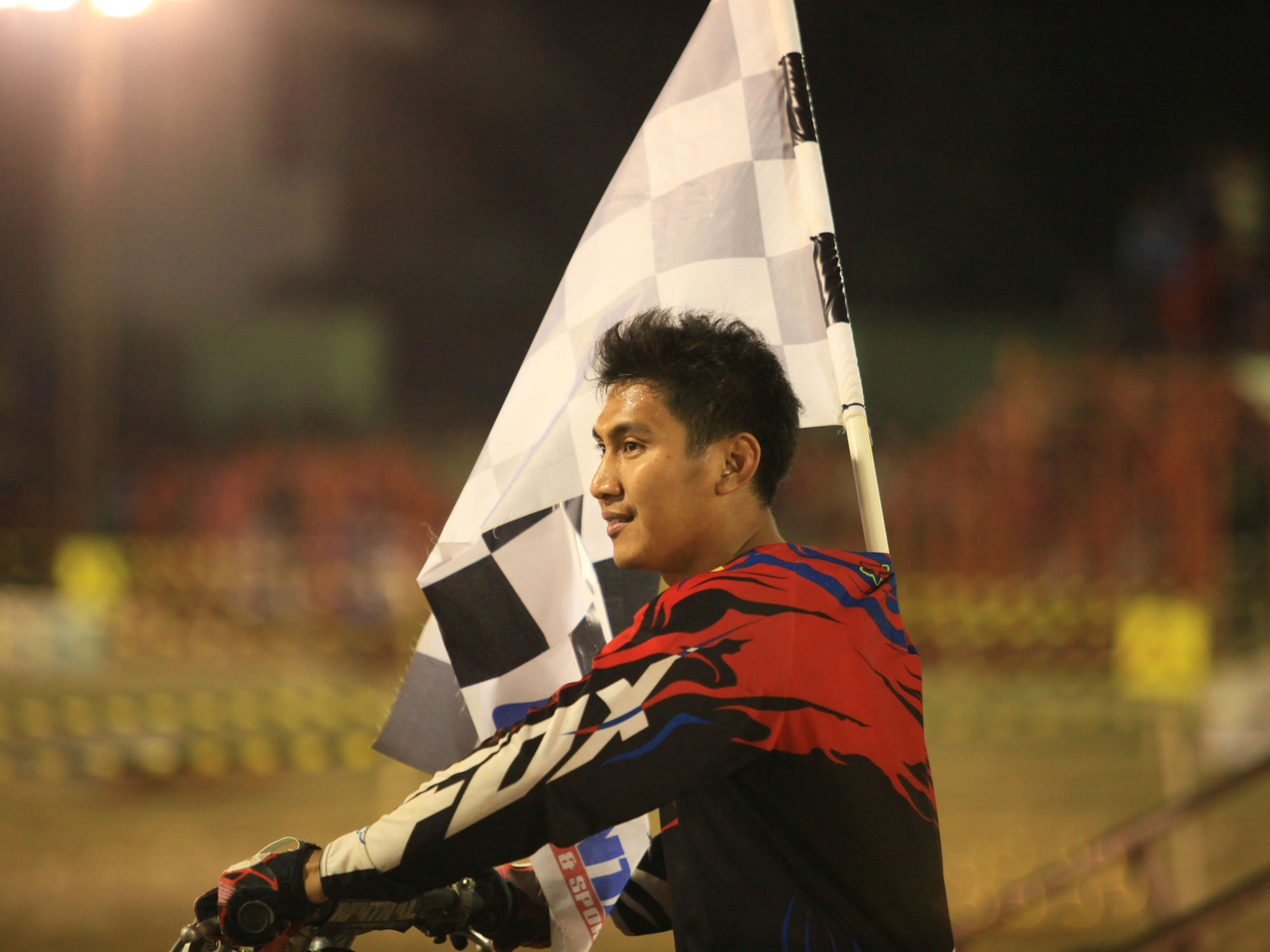 Sang juara putaran ke 2 Trial Game Madiun, Aris Setyo.