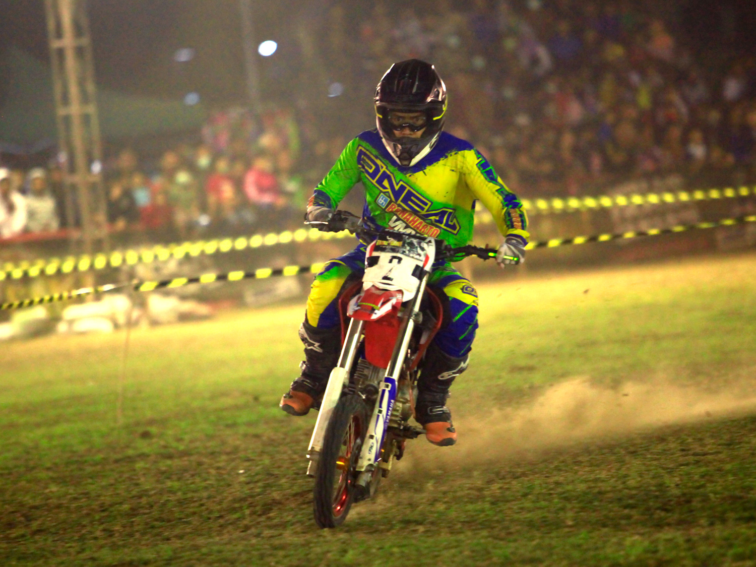 Performa M. Arjun untuk mempertahankan posisi terbaiknya di kelas minimoto heat 1 