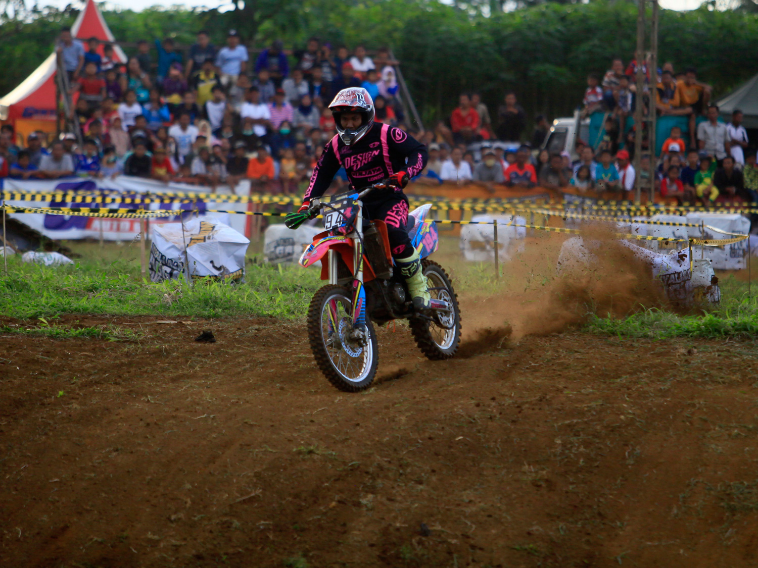 Tidak pernah absen di trial game membuat skill dan performa motor cahyo utomo lebih garang