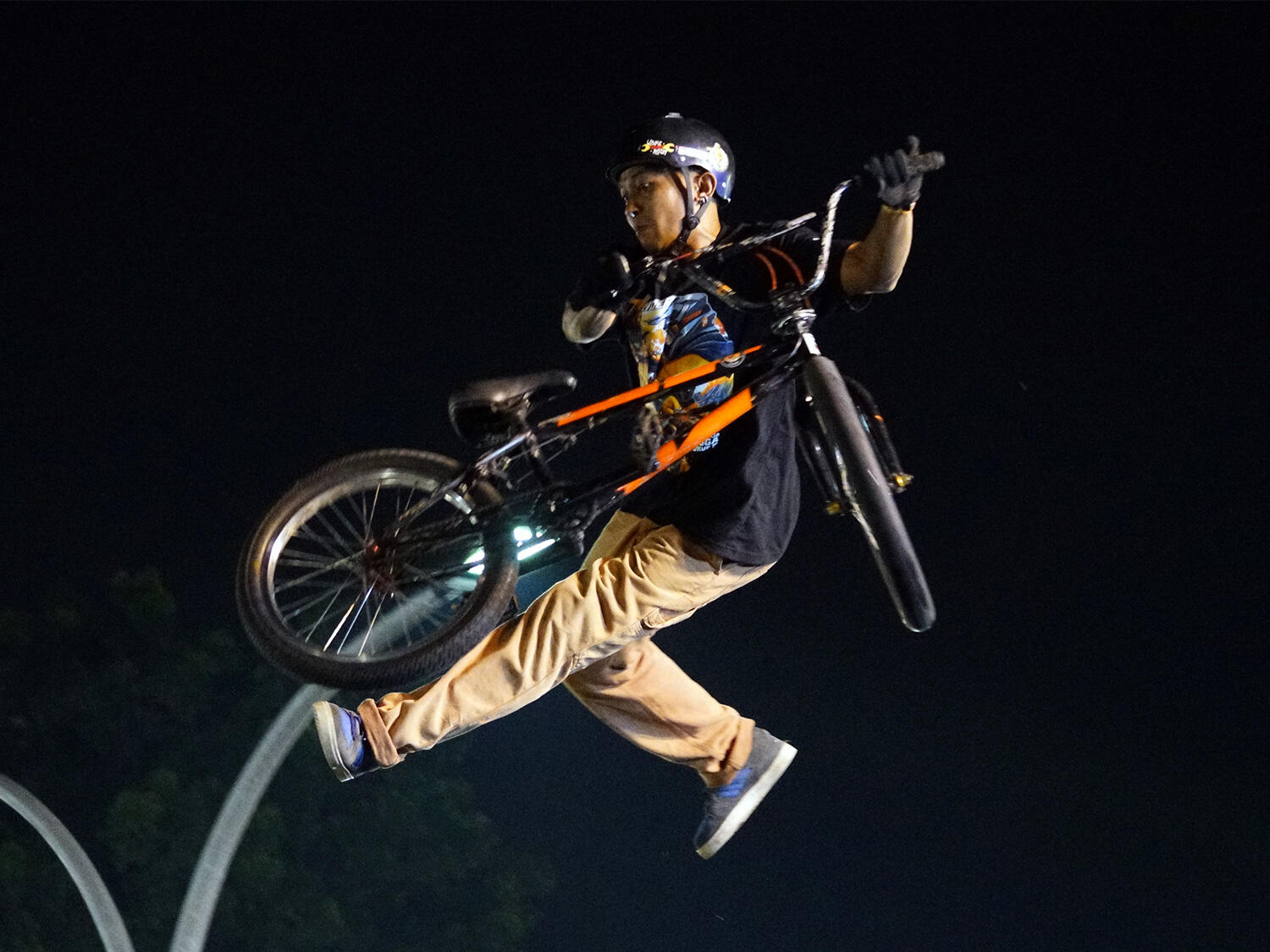 Wendy Purnama sukses memukau Kota Bandung dengan aksi BMX nya