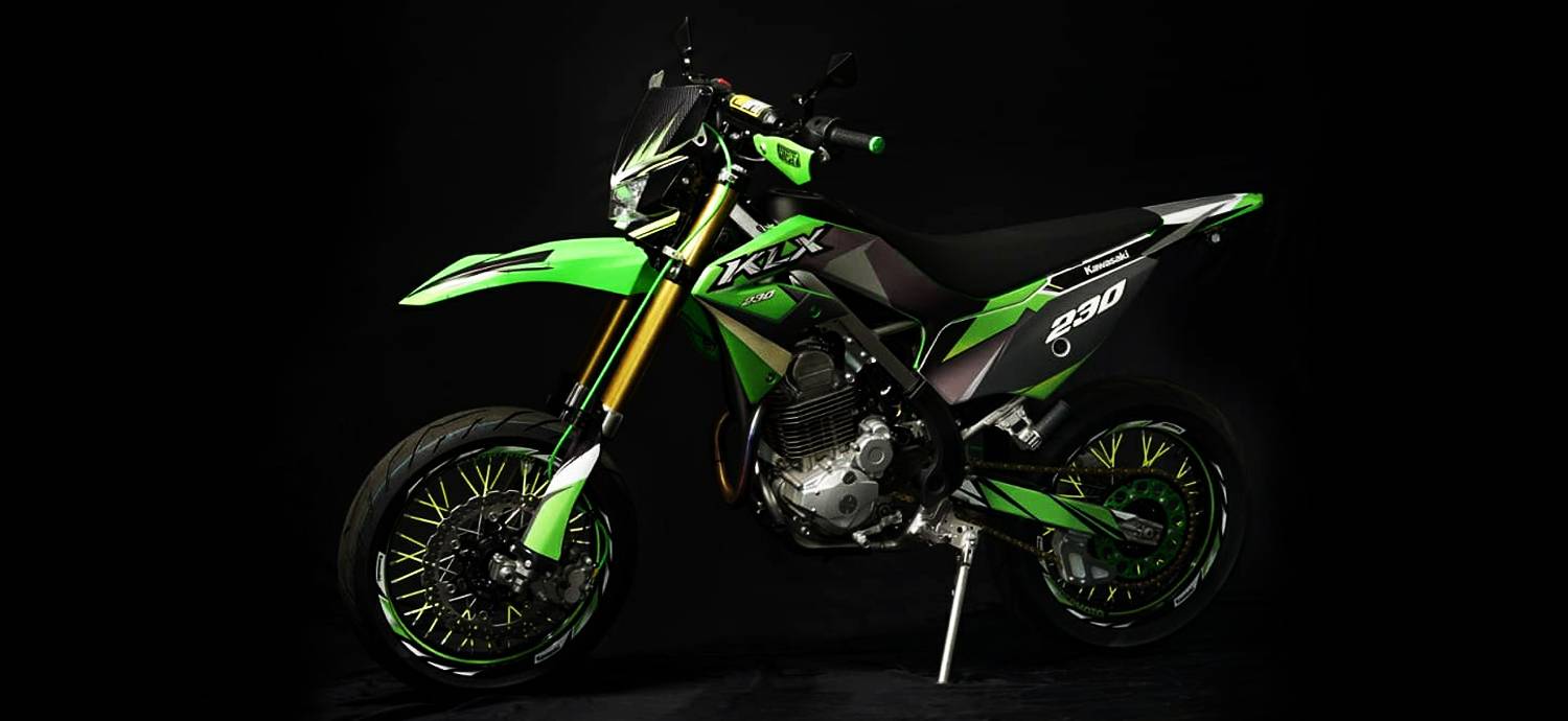 Mengintip KLX230 Supermoto Concept Trial Game 76