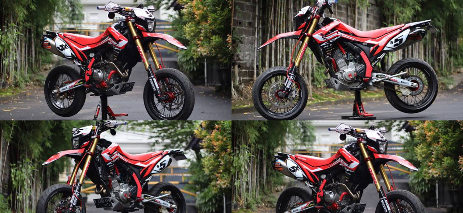 Modifikasi Supermoto Honda CRF250 Trial Game 76